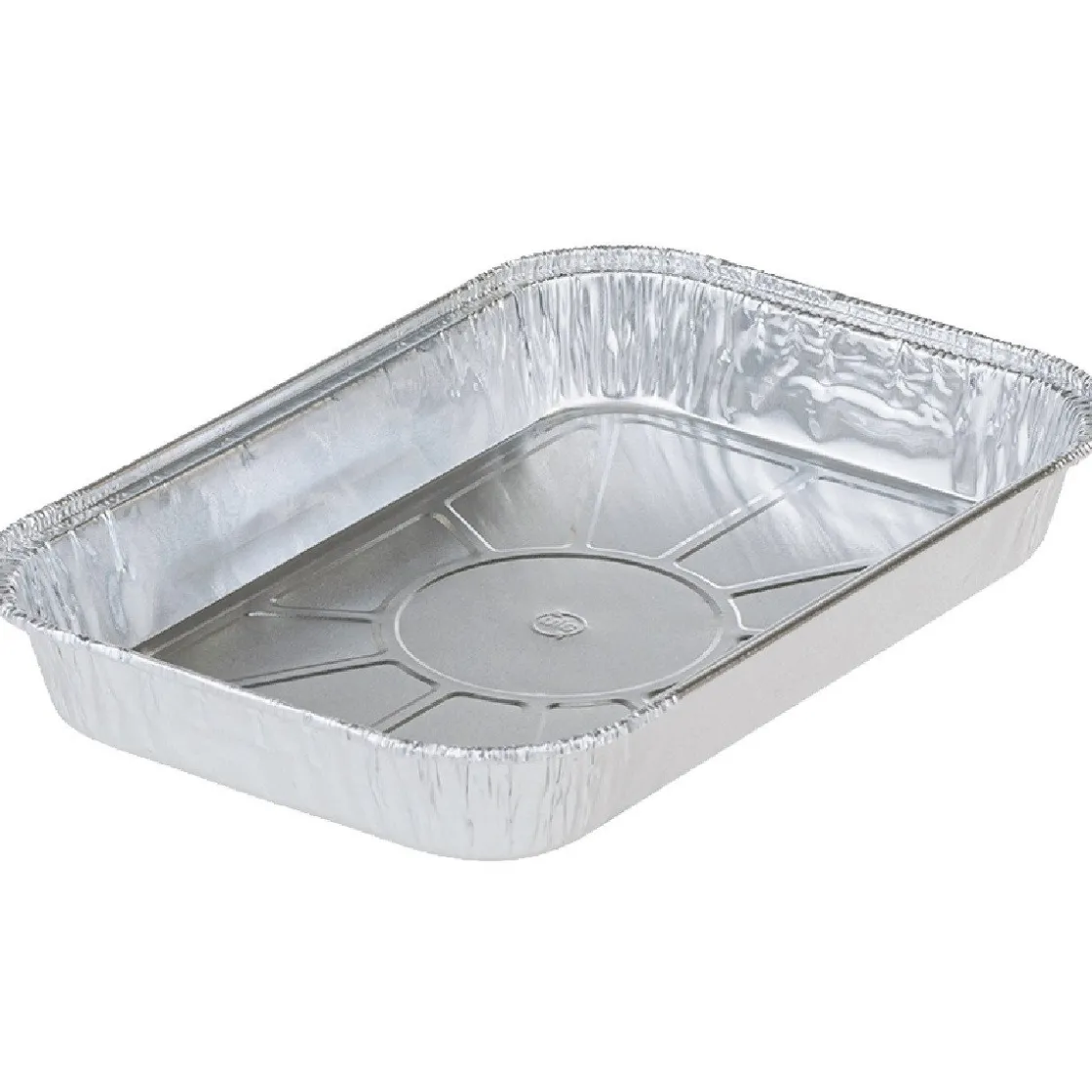 Overig Aluminium Bakvorm 20,2x13,7cm 100st.* Rechthoekige Bakvormen