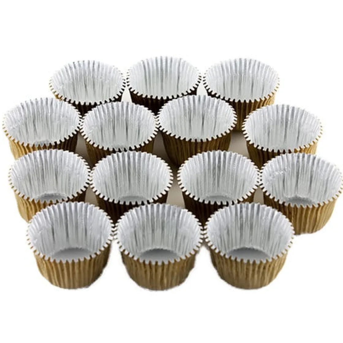 Chocolate World Aluminium IJsbonbon Cups Goud Ø23mm 1250 stuks* Chocolade Verpakkingen|Bakvormen Papier
