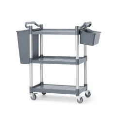 Hendi AmerBox Serveerwagen klein van polypropyleen - 3 planken* Horeca Opslag- En Serveersystemen