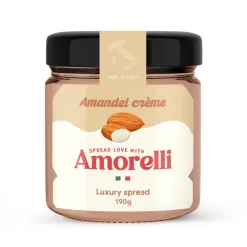 Amorelli Amandel Spread 190g* Chocolade Vullingen|Bonbonvullingen