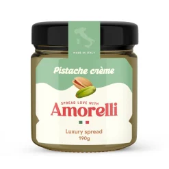 Amorelli Pistache Spread 190g* Chocolade Vullingen|Bonbonvullingen