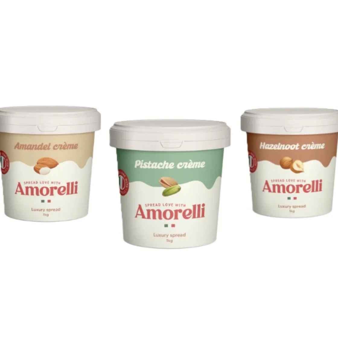 Amorelli Pistache Spread 1kg* Chocolade Vullingen|Bonbonvullingen