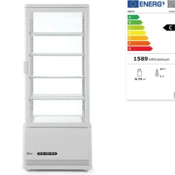 Hendi Arktic Koelvitrinekast Wit 98 Liter* Toonbankdisplays