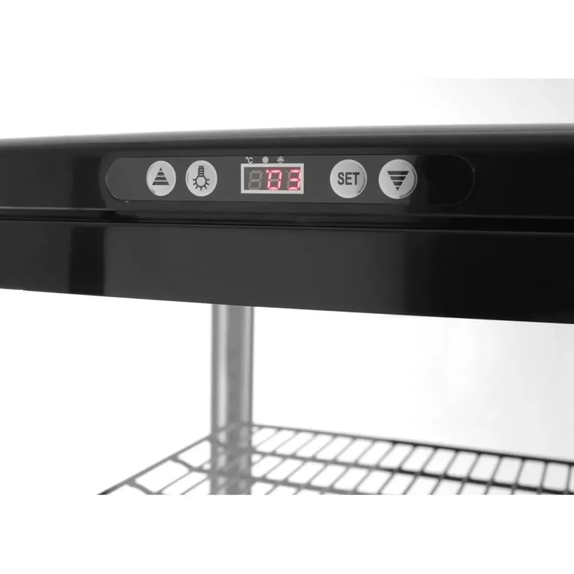 Hendi Arktic Koelvitrinekast Zwart 270 Liter* Toonbankdisplays