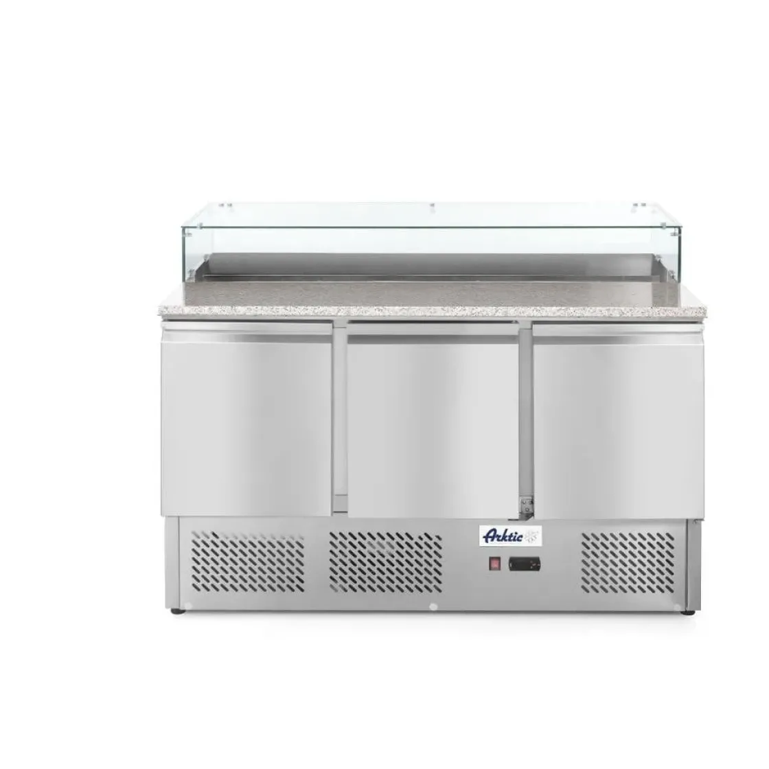 Hendi Arktic Pizzawerkbank met 3 deuren 380L* Keukenapparatuur
