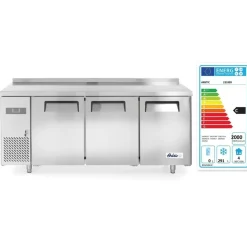 Hendi Arktic Vrieswerkbank met 3 deuren Kitchen Line 390L* Keukenapparatuur
