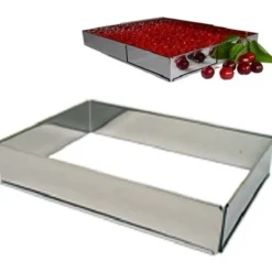 Overig Bakframe Rechthoek verstelbaar 46x25x4,7 cm* Rechthoekige Bakvormen