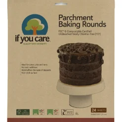 If You Care Bakpapier Rond Ongebleekt Ø23cm 24st.* Bakhulpmiddelen