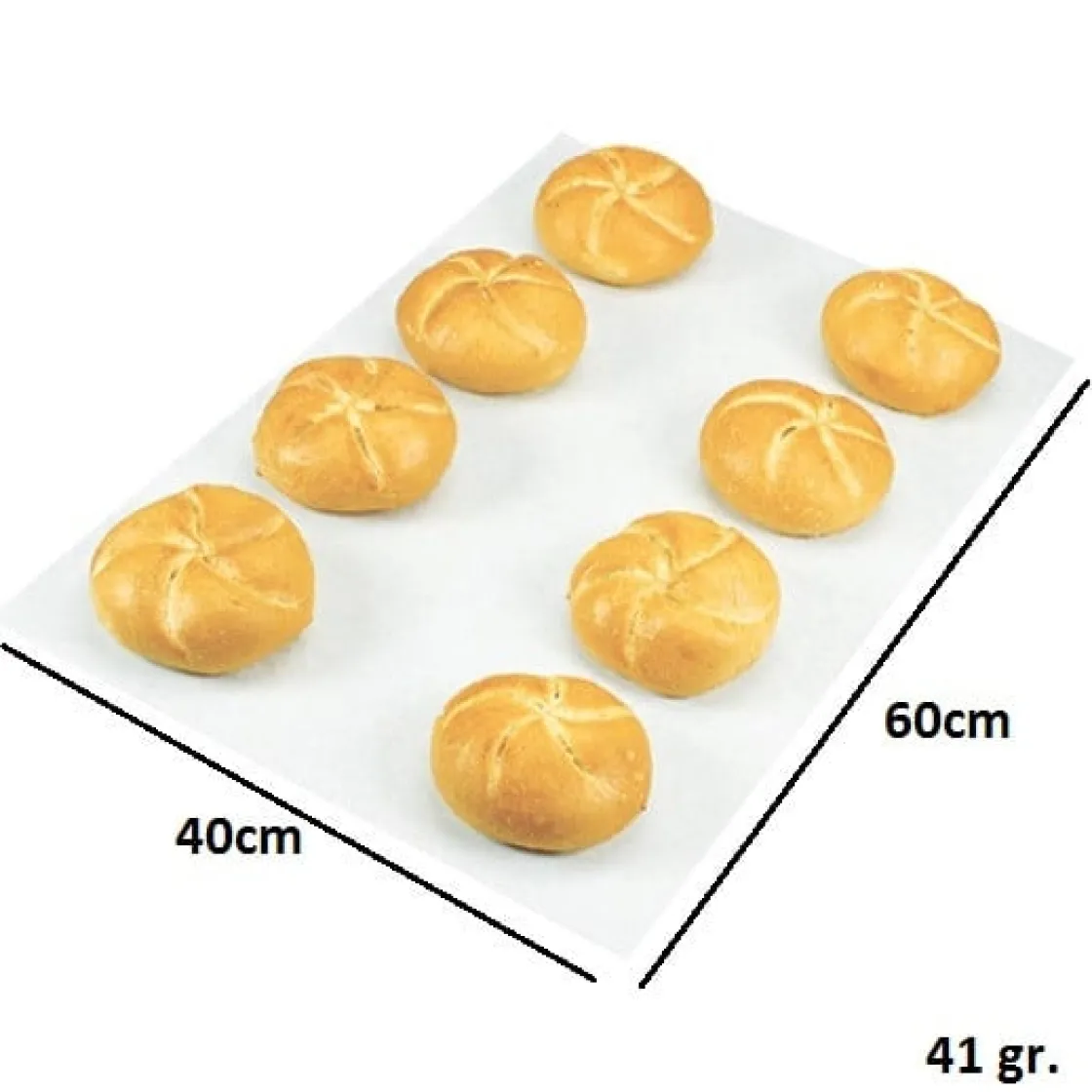 Overig Bakpapier 60x40cm SUPER dubbel gesiliconeerd 500 vel* Bakhulpmiddelen