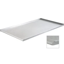 Overig Bakplaat Aluminium Geperforeerd 60x40cm (3 randen 90°)* Rechthoekige Bakvormen
