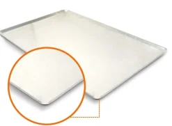 Overig Bakplaat Aluminium 60x40cm (dichte hoeken 45°)* Rechthoekige Bakvormen