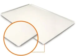 Overig Bakplaat Aluminium 60x40cm (open hoeken 45°)* Rechthoekige Bakvormen