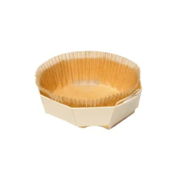 Overig Bakvorm Hout Achthoek 11x3,5cm + Bakpapier (per stuk)* Bakvormen Papier