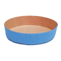 Overig Bakvorm Karton Rond Ø15,5x3,5cm Blauw (per stuk)* Bakvormen Papier