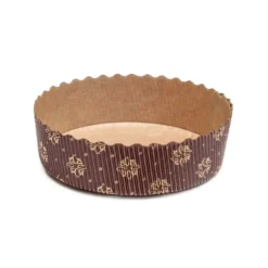 Overig Bakvorm Karton Rond Ø10x3cm Bruin/Goud (per stuk)* Bakvormen Papier