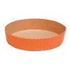 Overig Bakvorm Karton Rond Ø15,5x3,5cm Oranje (per stuk)* Bakvormen Papier
