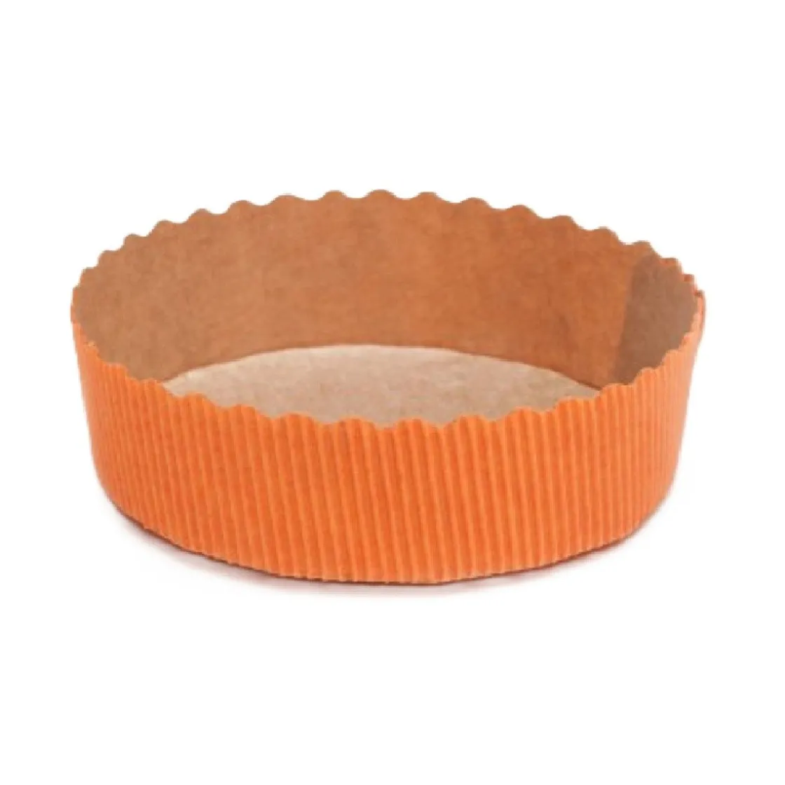 Overig Bakvorm Karton Rond Ø10x3cm Oranje (per stuk)* Bakvormen Papier