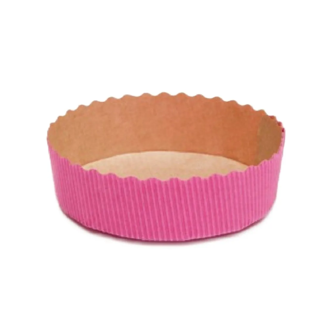Overig Bakvorm Karton Rond Ø10x3cm Roze (per stuk)* Bakvormen Papier