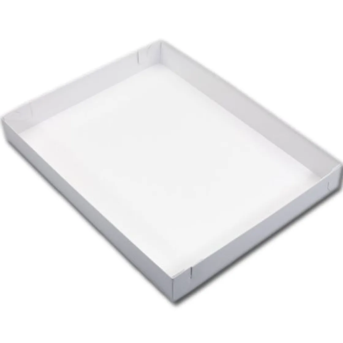 Overig Bakvorm Plaatcake Wit 37x28,5x4,5cm* Bakvormen Papier