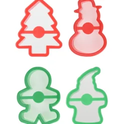 Overig Bakvorm Set met Uitstekers Kerst*** Figuur Stekers