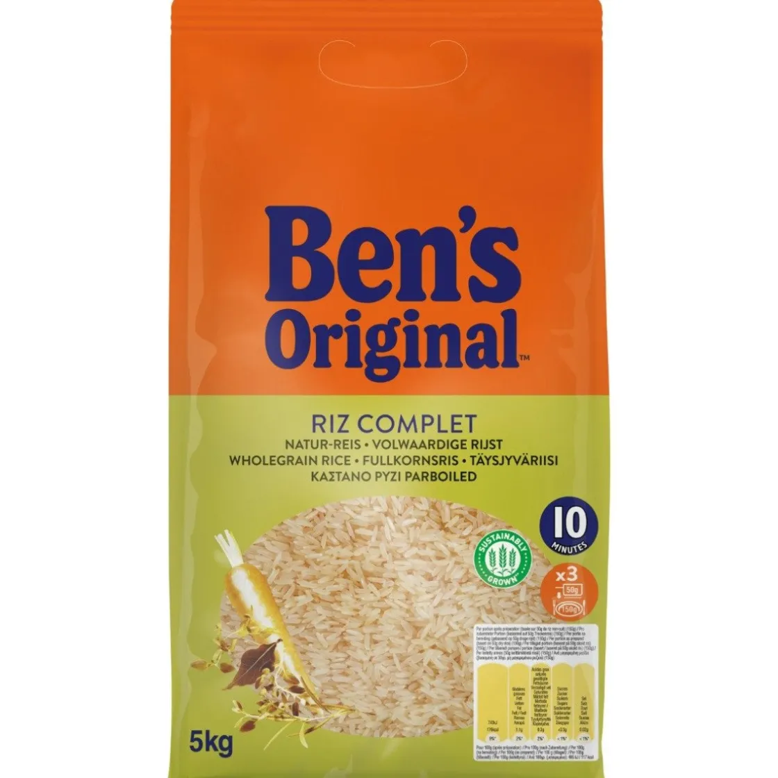 Ben's Original Zilvervliesrijst 5kg* Zaden, Granen, Noten En Vruchten