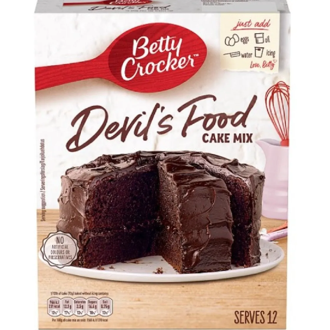 Betty Crocker Devil's Food Cakemix 425g* Banketmixen|Bekijk Alle Mixen