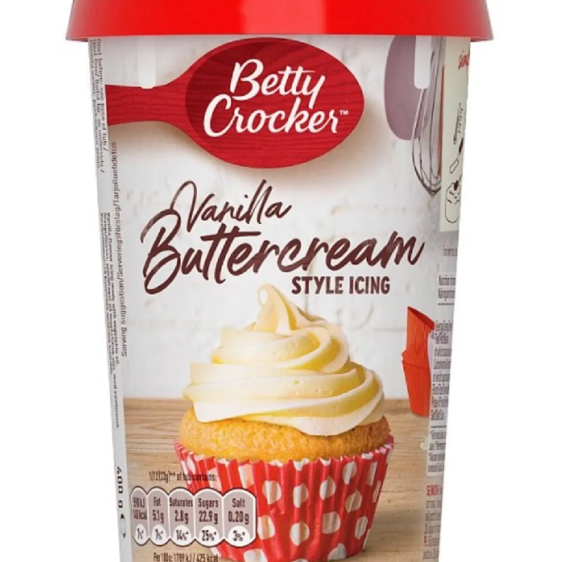 Betty Crocker Vanille Botercrème Icing 400g* Botercrème En Icing Poeders