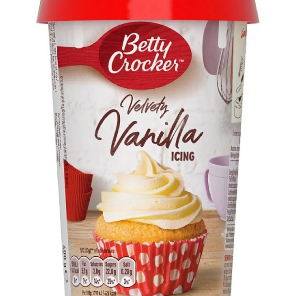 Betty Crocker Vanille Icing 400g* Botercrème En Icing Poeders