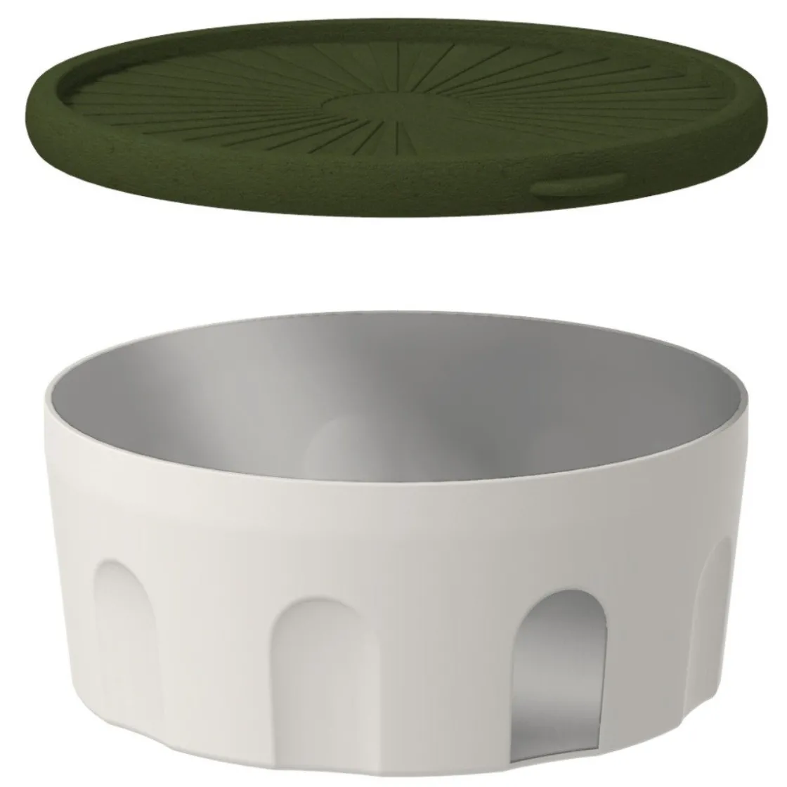 Biesse Bewaardoos Rond Luchtdicht Groen/Transparant 1,5L* Voorraadpotten En Bewaardozen