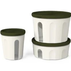 Biesse Bewaardoos Rond Luchtdicht Groen/Transparant 1,5L* Voorraadpotten En Bewaardozen