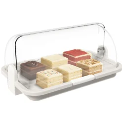 Biesse Vitrine Klein Grijs 30x21x14cm* Voorraadpotten En Bewaardozen