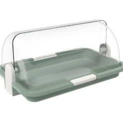 Biesse Vitrine Klein Groen 30x21x14cm* Voorraadpotten En Bewaardozen