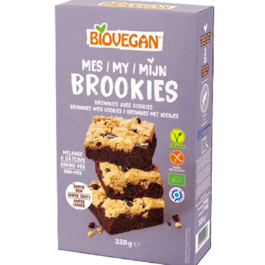 BioVegan Brownie Cookie Mix Biologisch 320g*** Koekmixen|Banketmixen