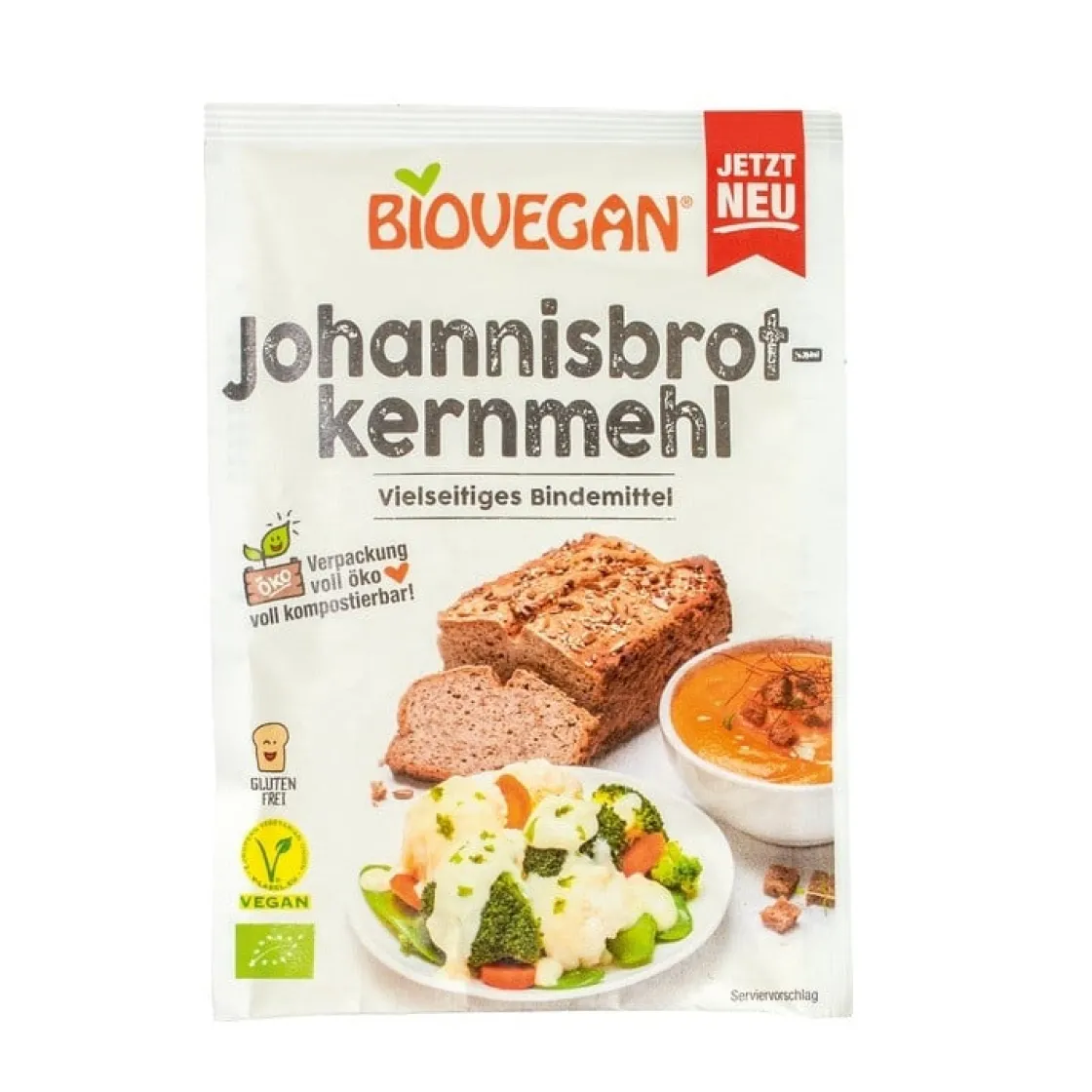 BioVegan Johannesbroodpitmeel Biologisch 50g* Hulpstoffen En Bindmiddelen|Hulpstoffen