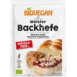 BioVegan Meesterbakkersgist Biologisch 3x7g* Hulpstoffen