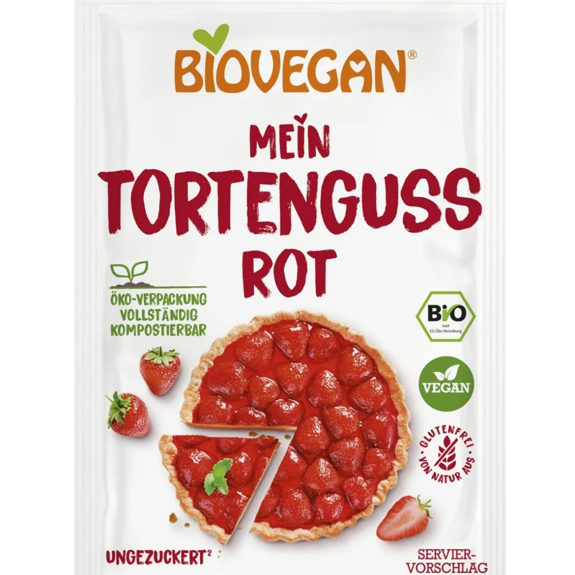 BioVegan Taartgelei Rood Biologisch 2x7g* Afdekgelei