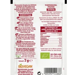 BioVegan Taartgelei Rood Biologisch 2x7g* Afdekgelei