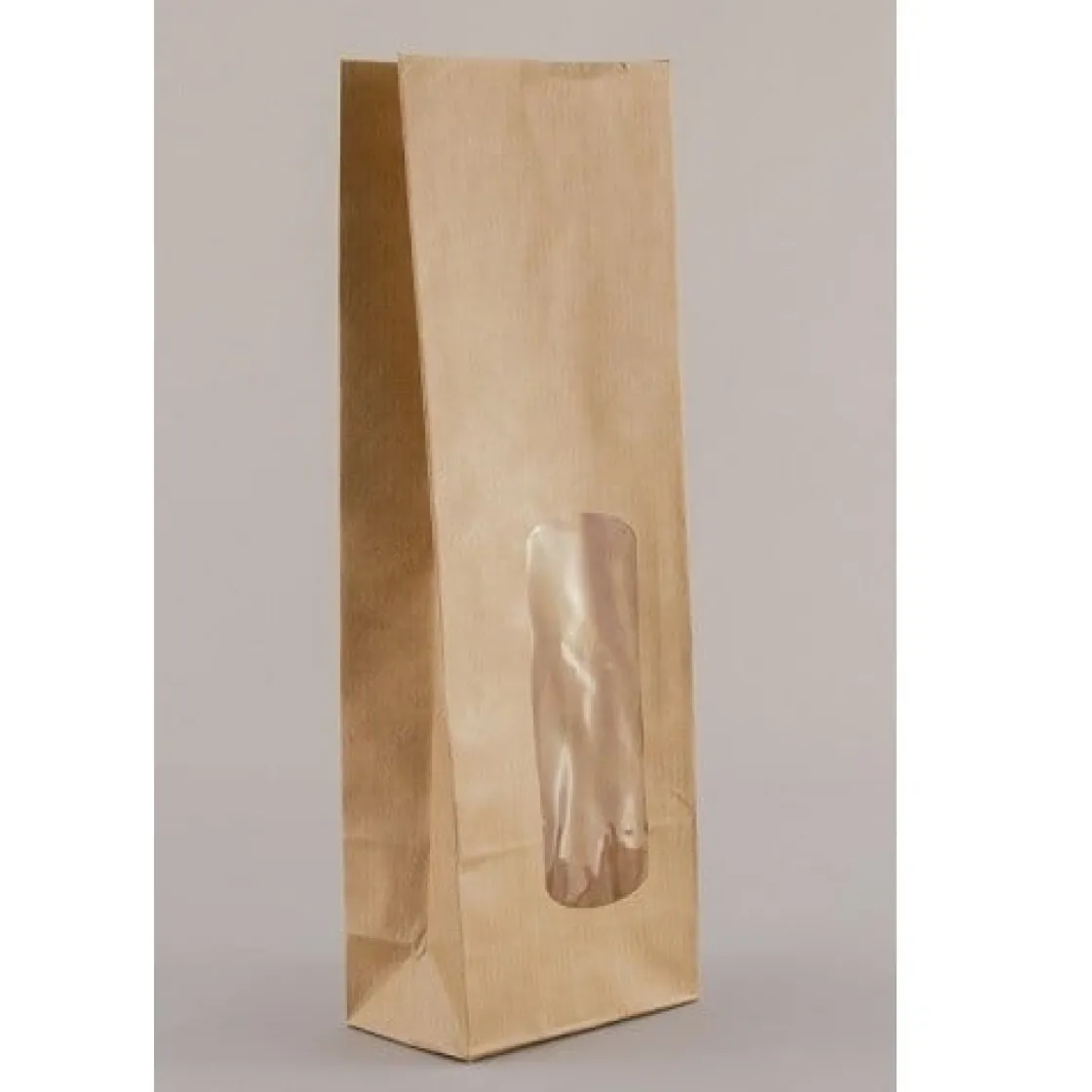 Overig Blokbodemzak Papier Kraft 70 + 40 x 200mm 50st.* Chocolade Verpakkingen|Zakken