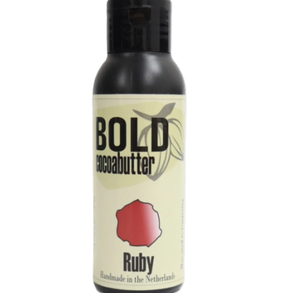 Bold Cacaoboter Gekleurd Ruby Glitter 80g* Chocolade Kleurstoffen|Chocolade Kleurstoffen