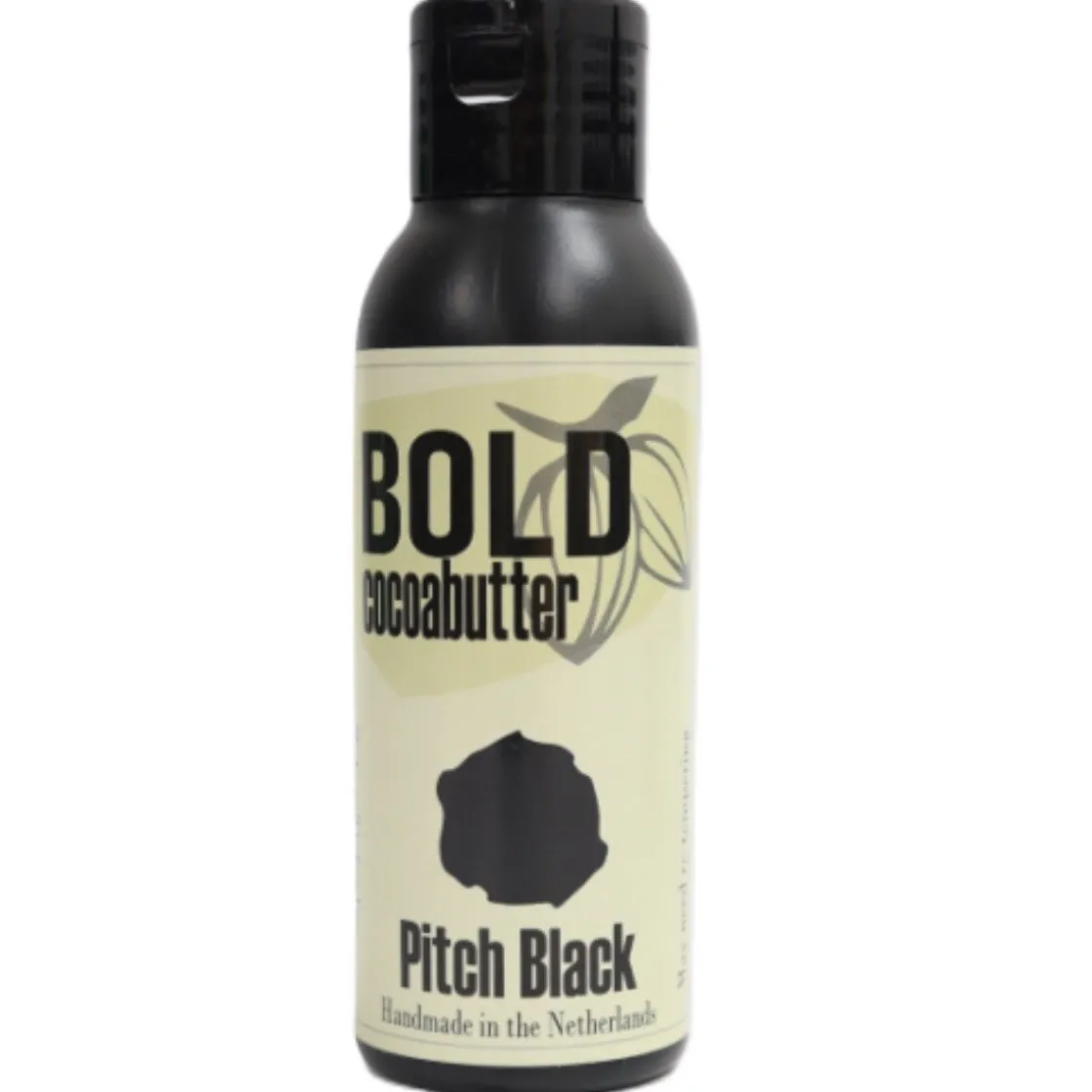 Bold Cacaoboter Gekleurd Pitch Black 80g* Chocolade Kleurstoffen|Chocolade Kleurstoffen