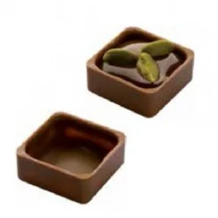 Chocolate World Bonbonvorm Vierkante Schelp (24x) 27x12mm*** Bonbonvormen