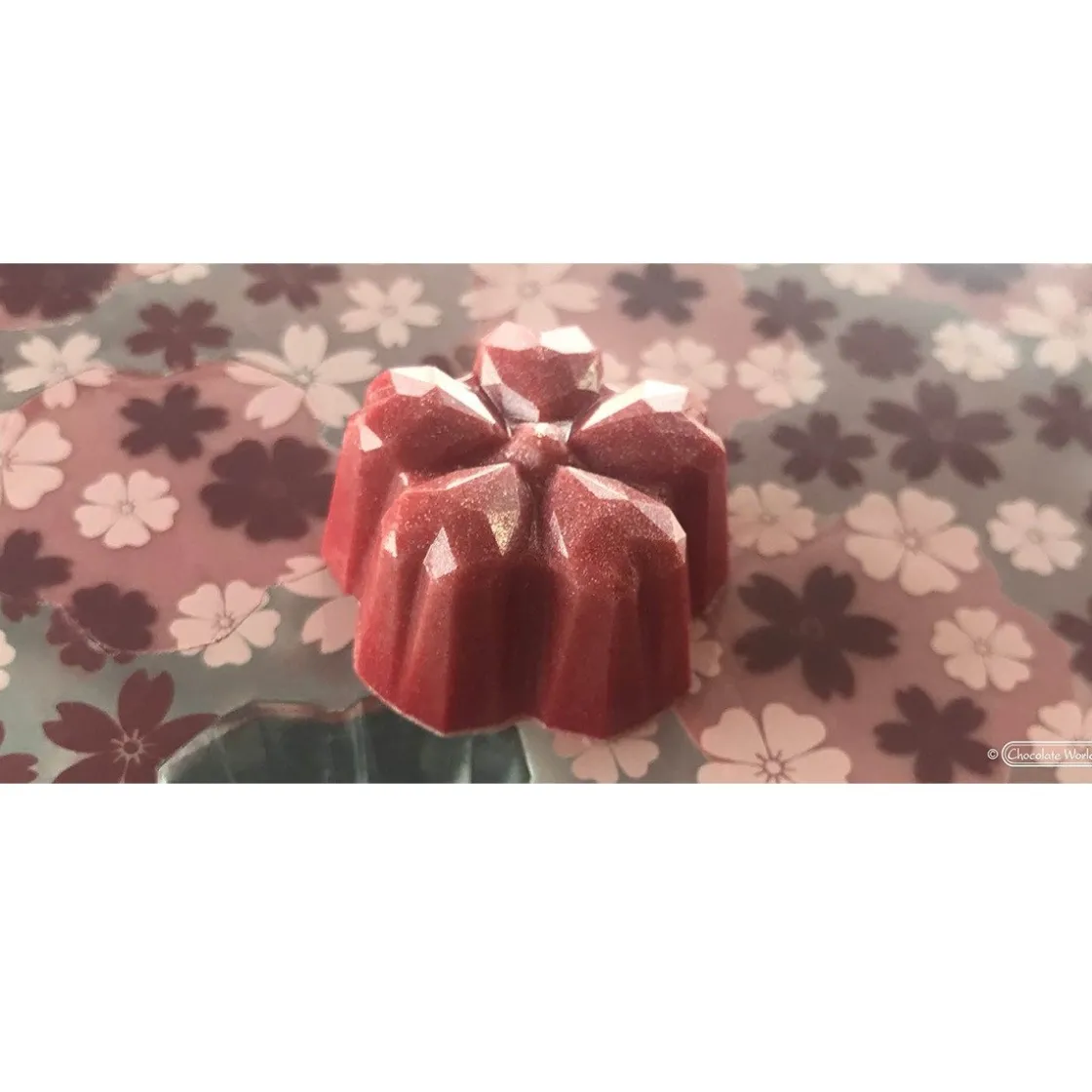 Chocolate World Bonbonvorm Sakura Origami (21x) 31x30x15mm* Bonbonvormen