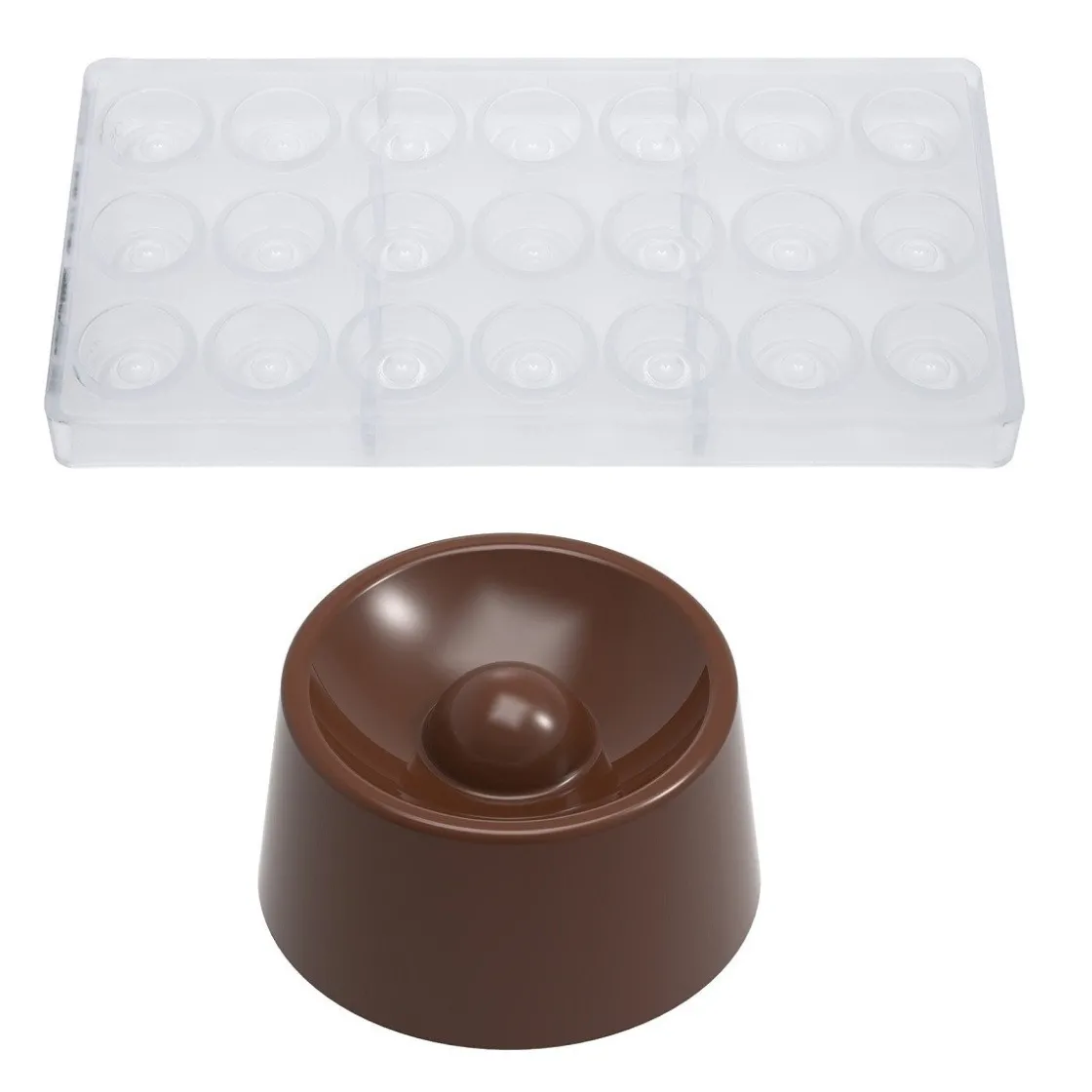 Chocolate World Bonbonvorm The Circle Nick Kunst (21x) 30mm* Bonbonvormen