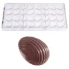 Chocolate World Bonbonvorm Gestreept Ei (32x) 32x22x11mm* Bonbonvormen