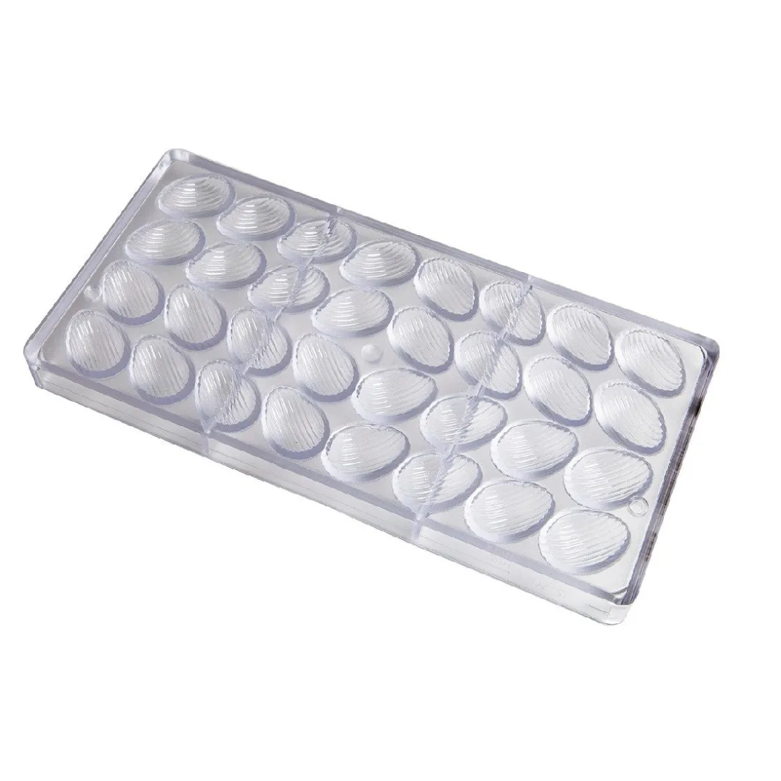 Chocolate World Bonbonvorm Gestreept Ei (32x) 32x22x11mm* Bonbonvormen