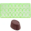 Chocolate World Bonbonvorm GL Cuvette Ovaal (24x) 35x26mm*** Bonbonvormen