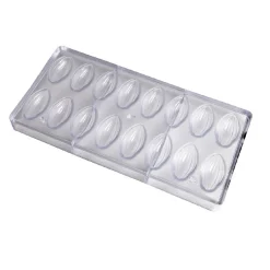 Chocolate World Bonbonvorm Cacaoboon (16x) 50x24x12mm* Bonbonvormen