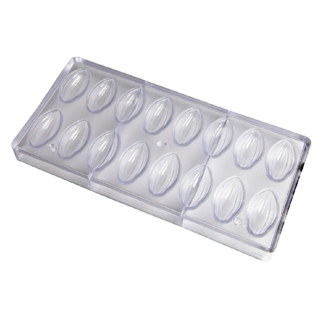 Chocolate World Bonbonvorm Cacaoboon (16x) 50x24x12mm* Bonbonvormen