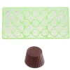 Chocolate World Bonbonvorm GL Cuvette Rond (21x) 30x19mm*** Bonbonvormen