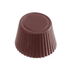 Chocolate World Bonbonvorm GL Cuvette Rond (21x) 30x19mm*** Bonbonvormen
